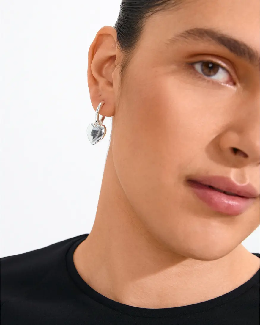 Pilgrim Arien Heart Earrings