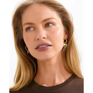Pilgrim Arien Heart Earrings