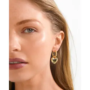 Pilgrim Arien Heart Earrings
