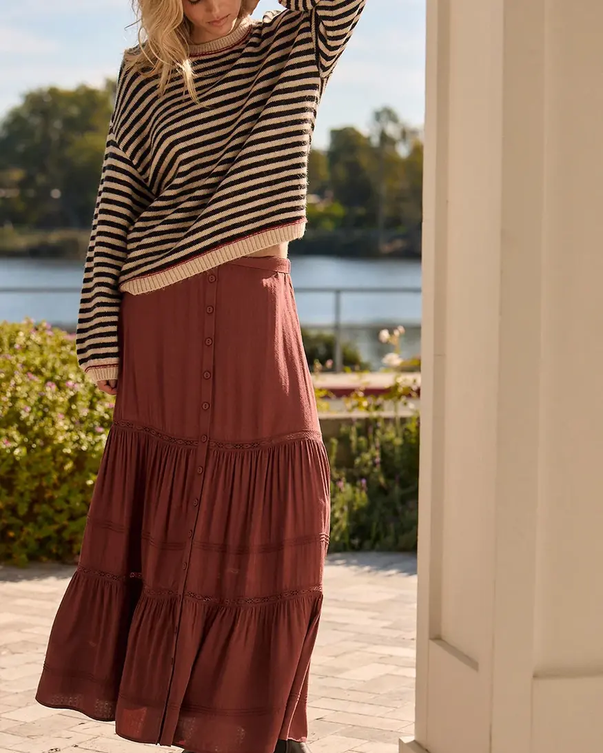 Saltwater Luxe Jaycee Midi Skirt
