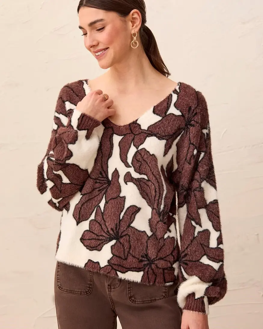 Tribal Cia Wear 2 Ways Sweater