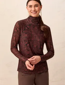 Tribal Chasity Mesh Turtleneck