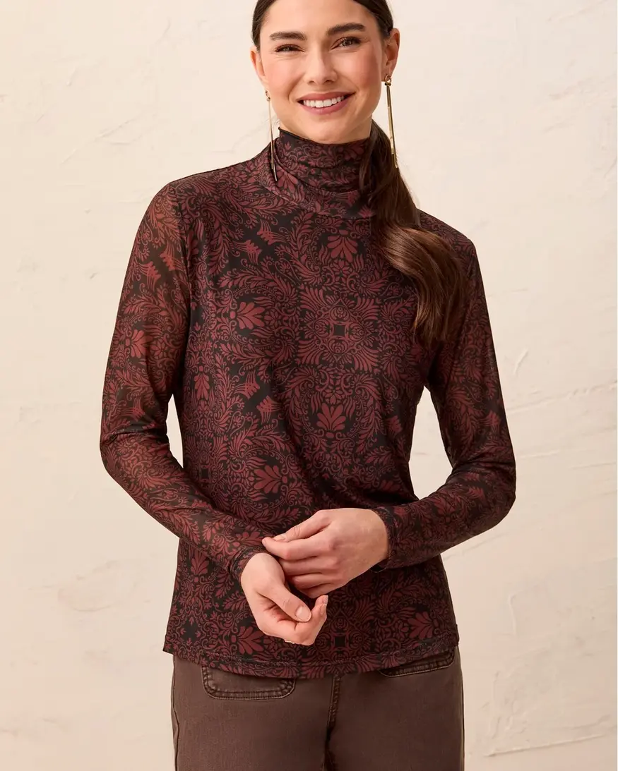 Tribal Chasity Mesh Turtleneck
