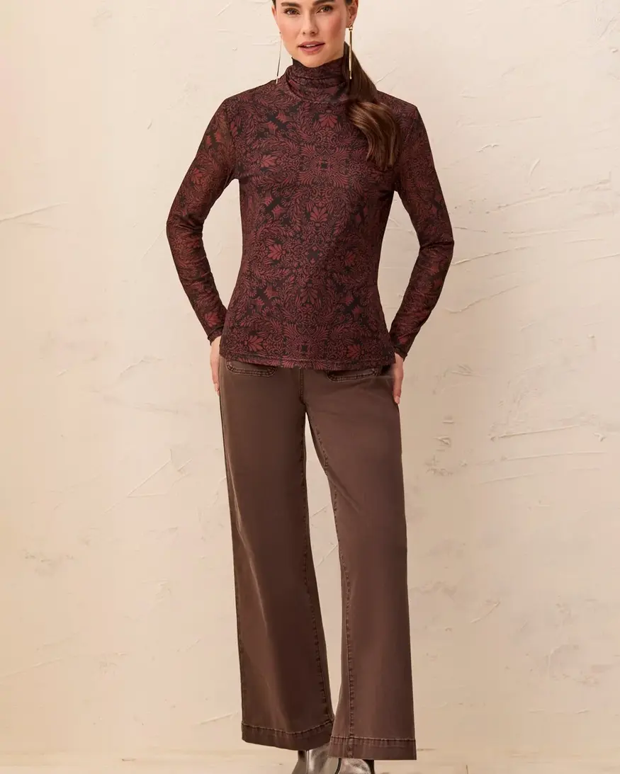Tribal Chasity Mesh Turtleneck