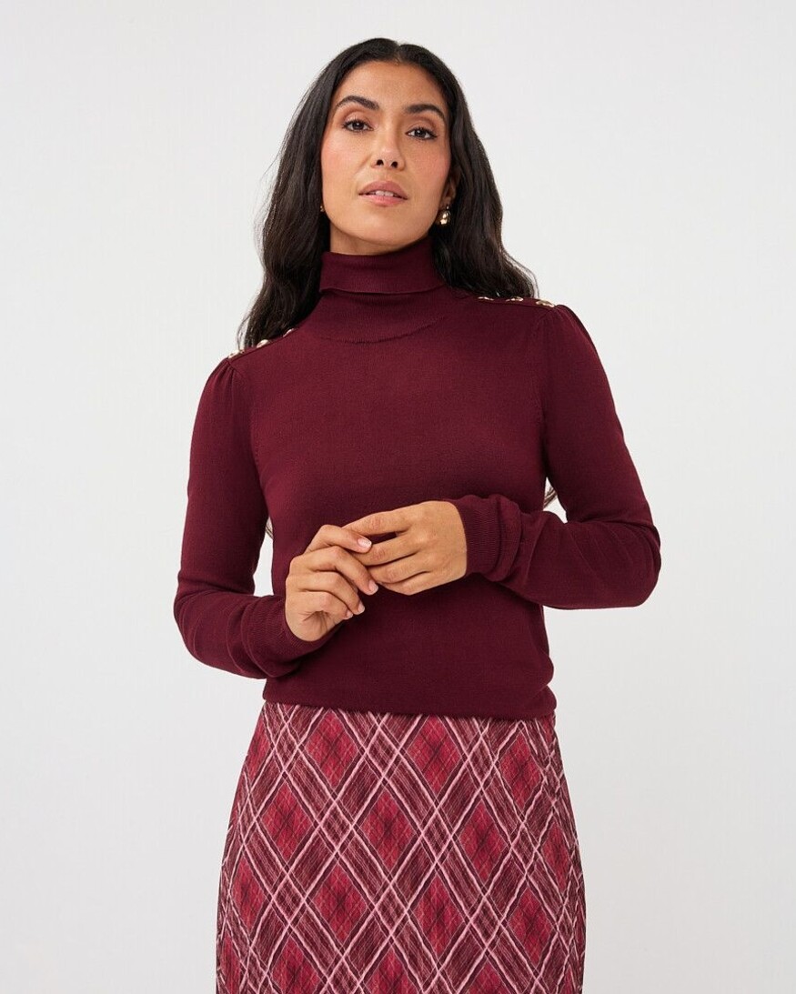 Esqualo Koen Button Shoulder Knit
