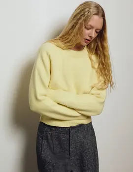 Molly Bracken Gwen Ribbed Crop Sweater