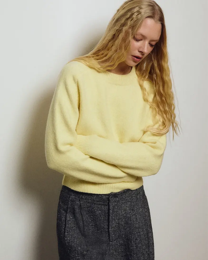 Molly Bracken Gwen Ribbed Crop Sweater