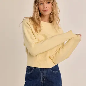 Molly Bracken Gwen Ribbed Crop Sweater