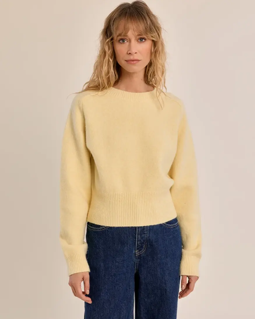 Molly Bracken Gwen Ribbed Crop Sweater