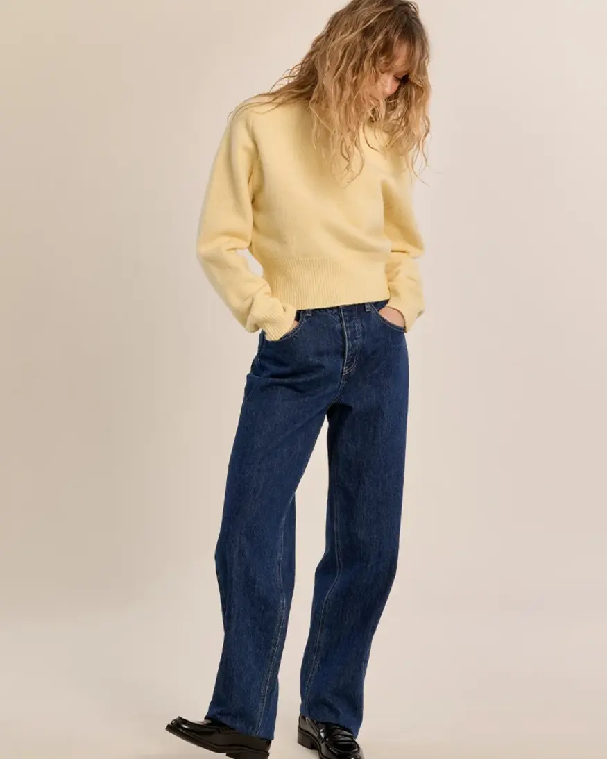 Molly Bracken Gwen Ribbed Crop Sweater