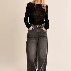 Molly Bracken Grace Polka Dot Semi-Sheer LS