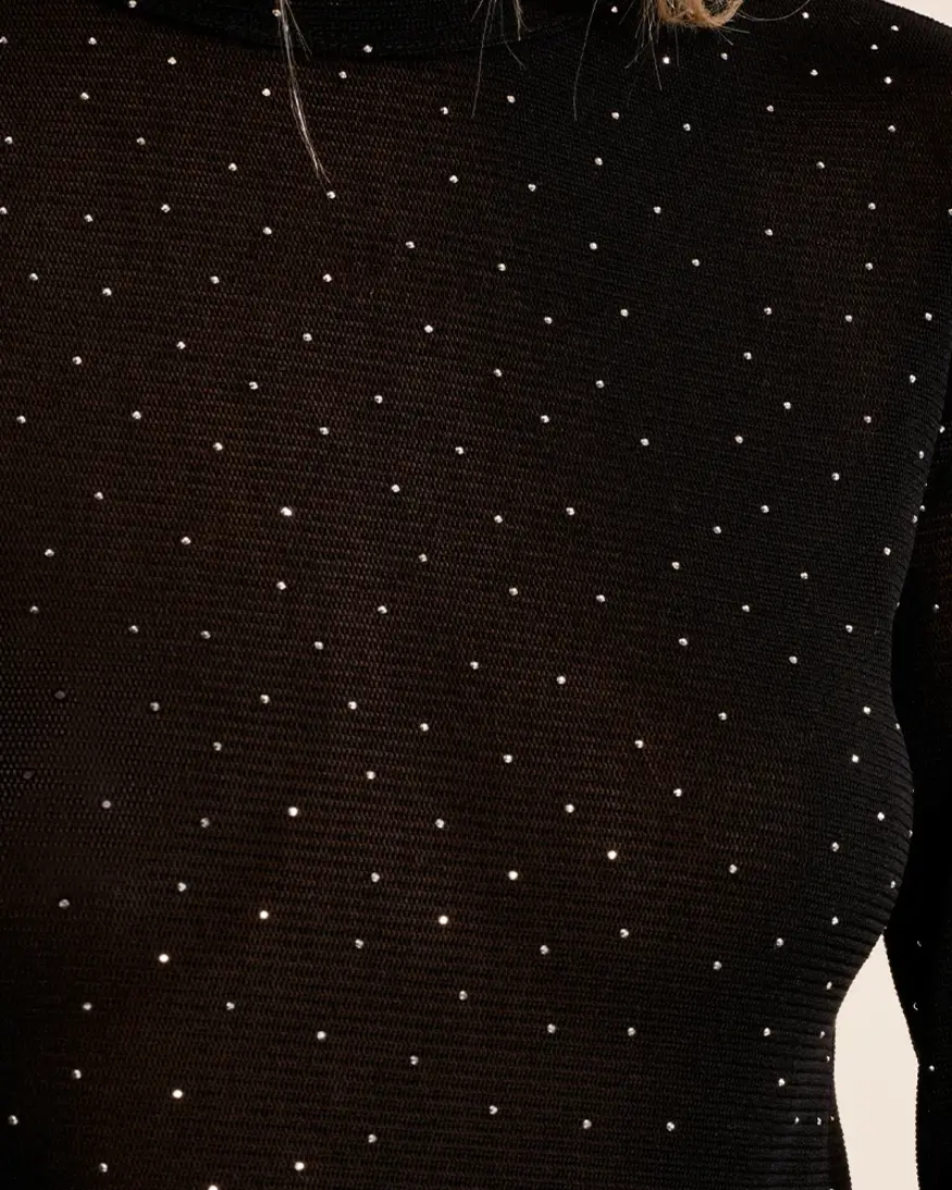Molly Bracken Grace Polka Dot Semi-Sheer LS
