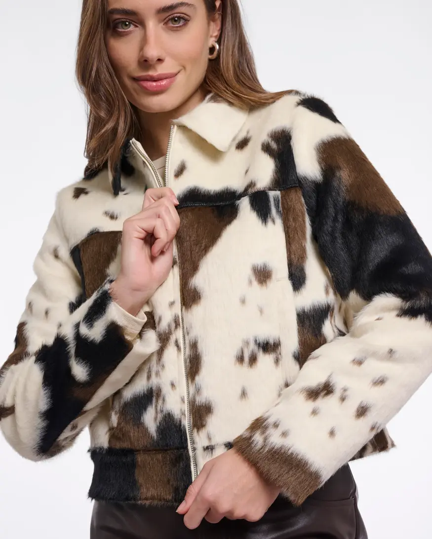 Rino & Pelle Touka Cow Print Jkt