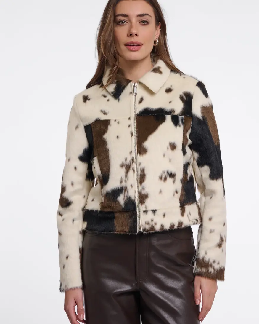 Rino & Pelle Touka Cow Print Jkt