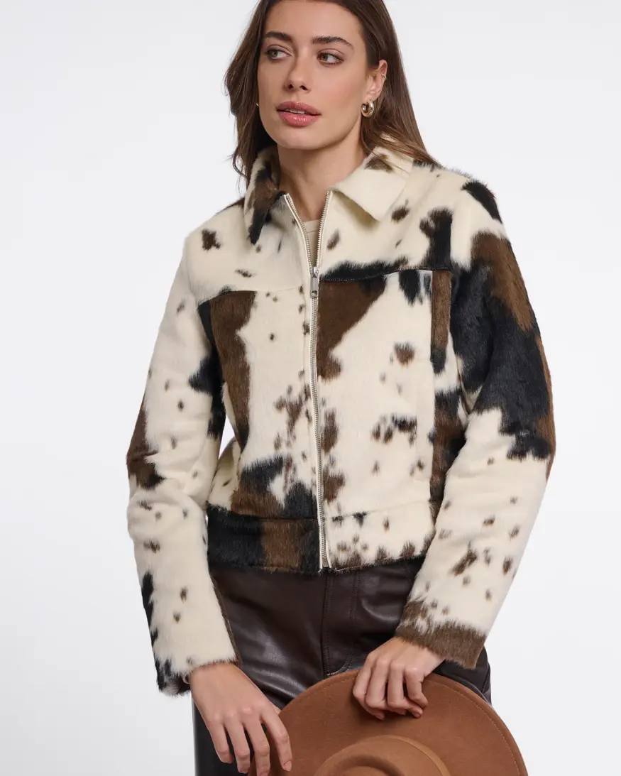 Rino & Pelle Touka Cow Print Jkt
