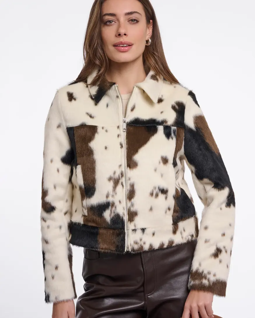 Rino & Pelle Touka Cow Print Jkt