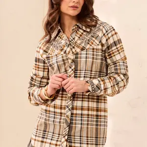 Tribal Canan Plaid Shirt