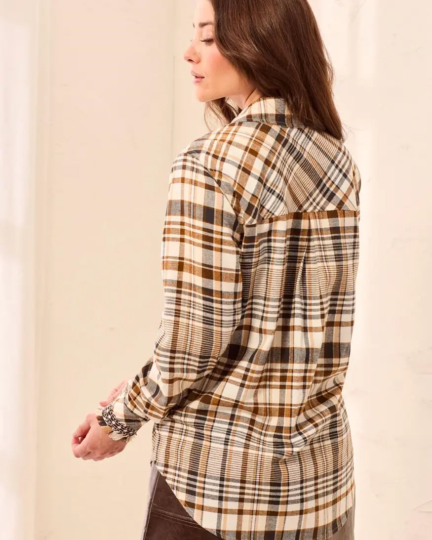 Tribal Canan Plaid Shirt