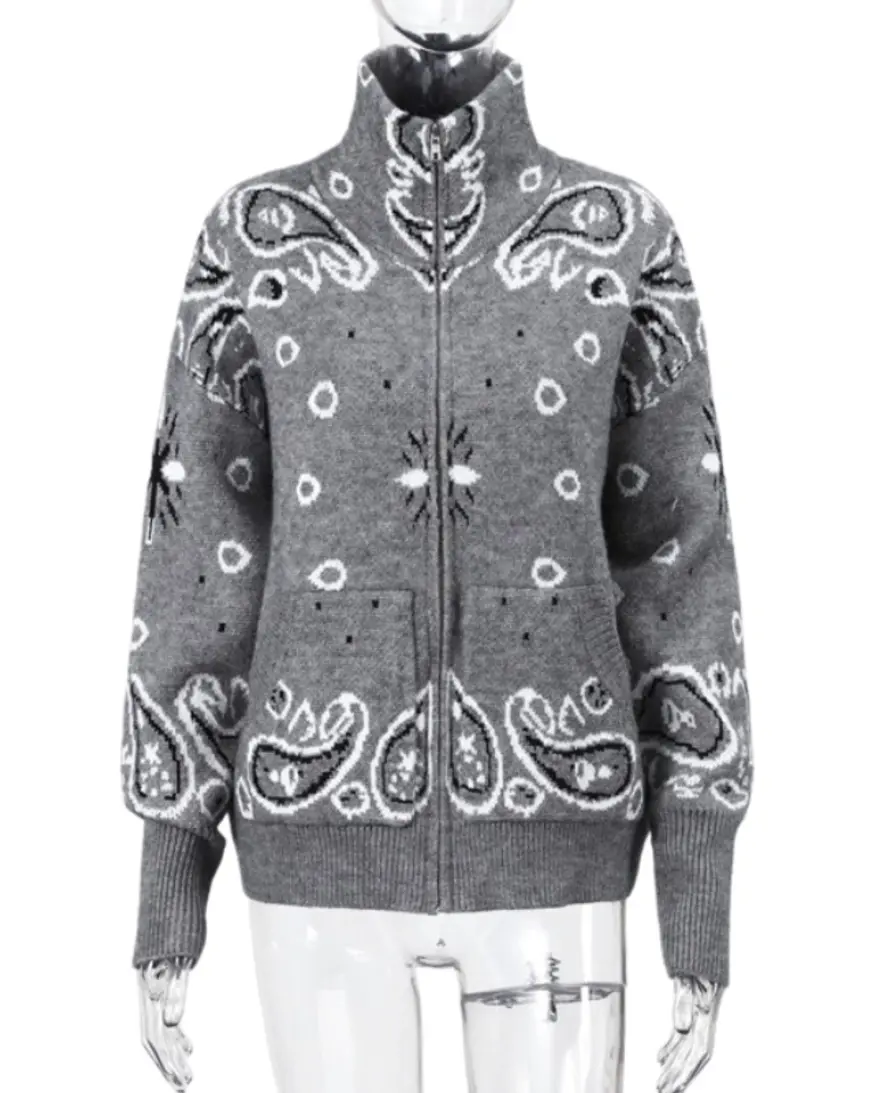 Paisley Zip-Up