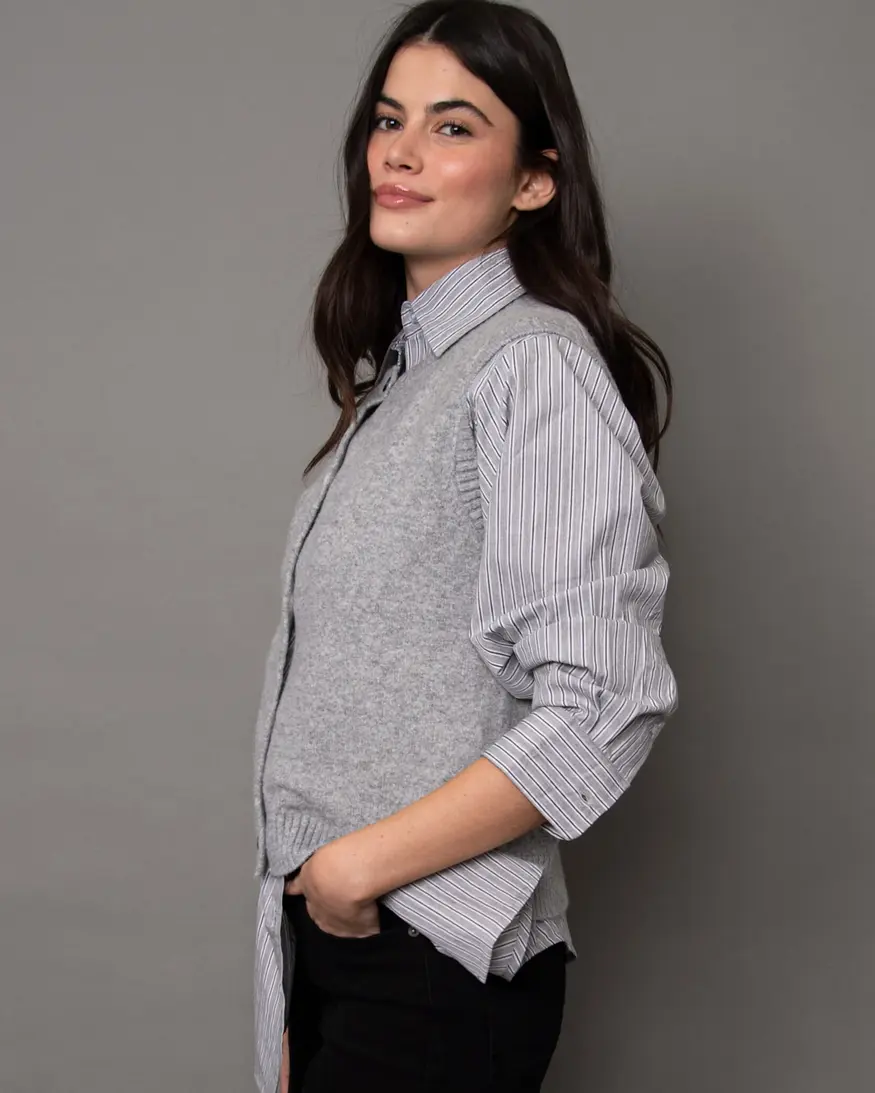 RD Style Orillia Slvlss Button Vest