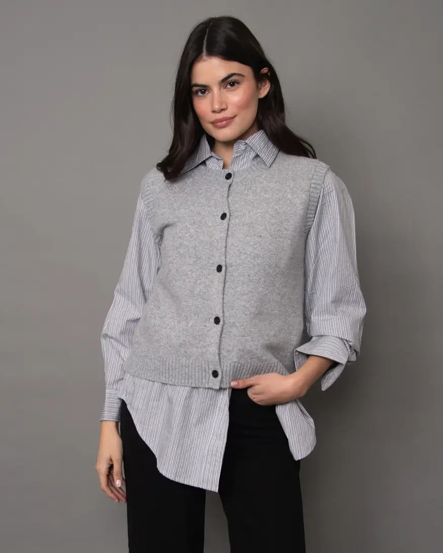 RD Style Orillia Slvlss Button Vest