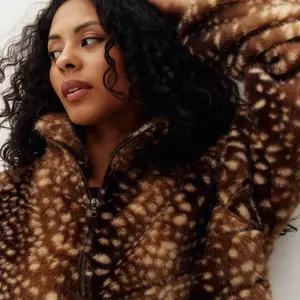 Kuwalla Tachette Faux Fur 1/2 Zip