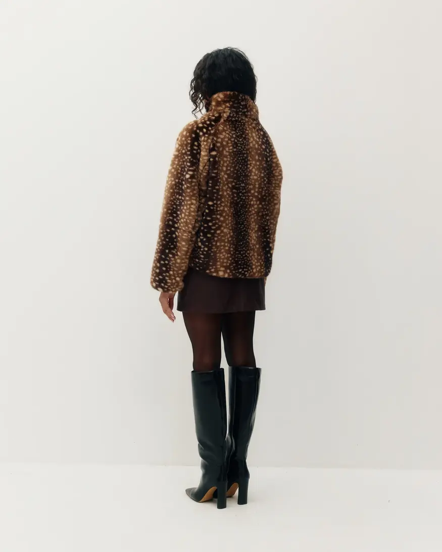 Kuwalla Tachette Faux Fur 1/2 Zip