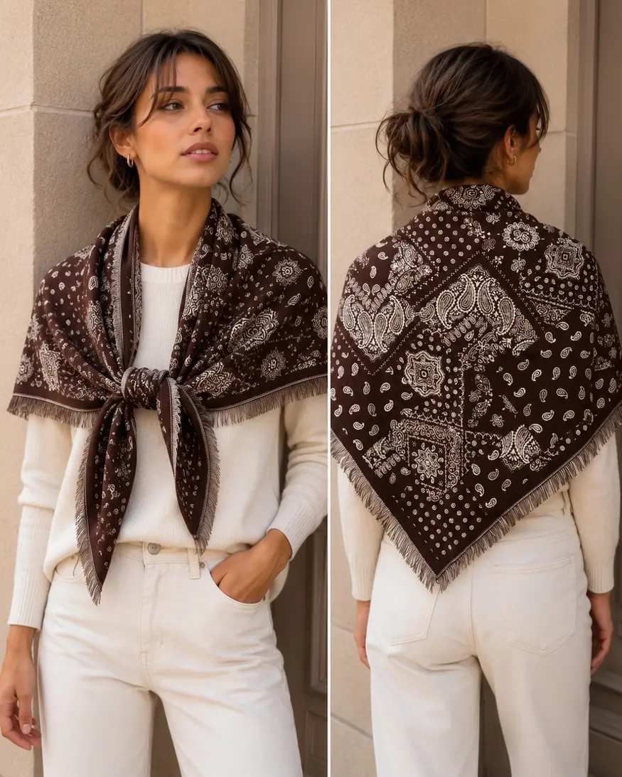 Paisley Triangle Scarf