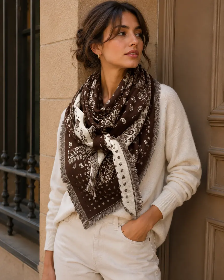 Paisley Triangle Scarf