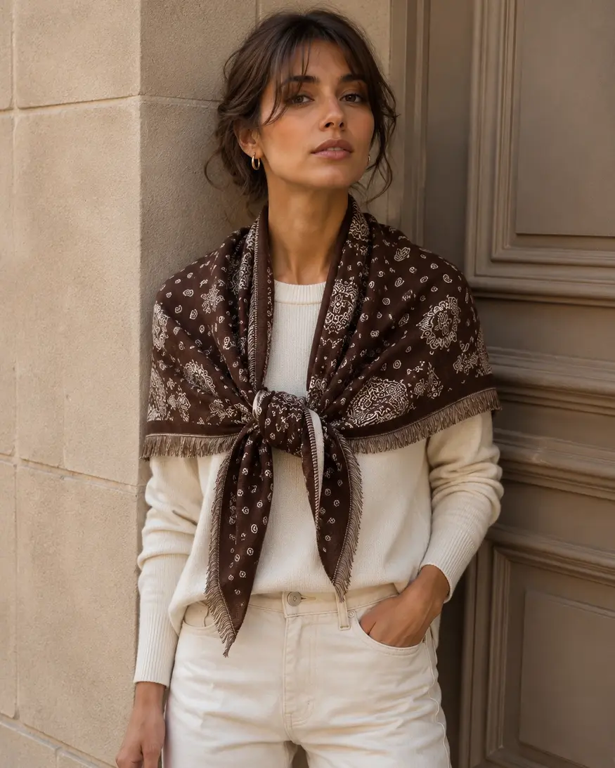 Paisley Triangle Scarf