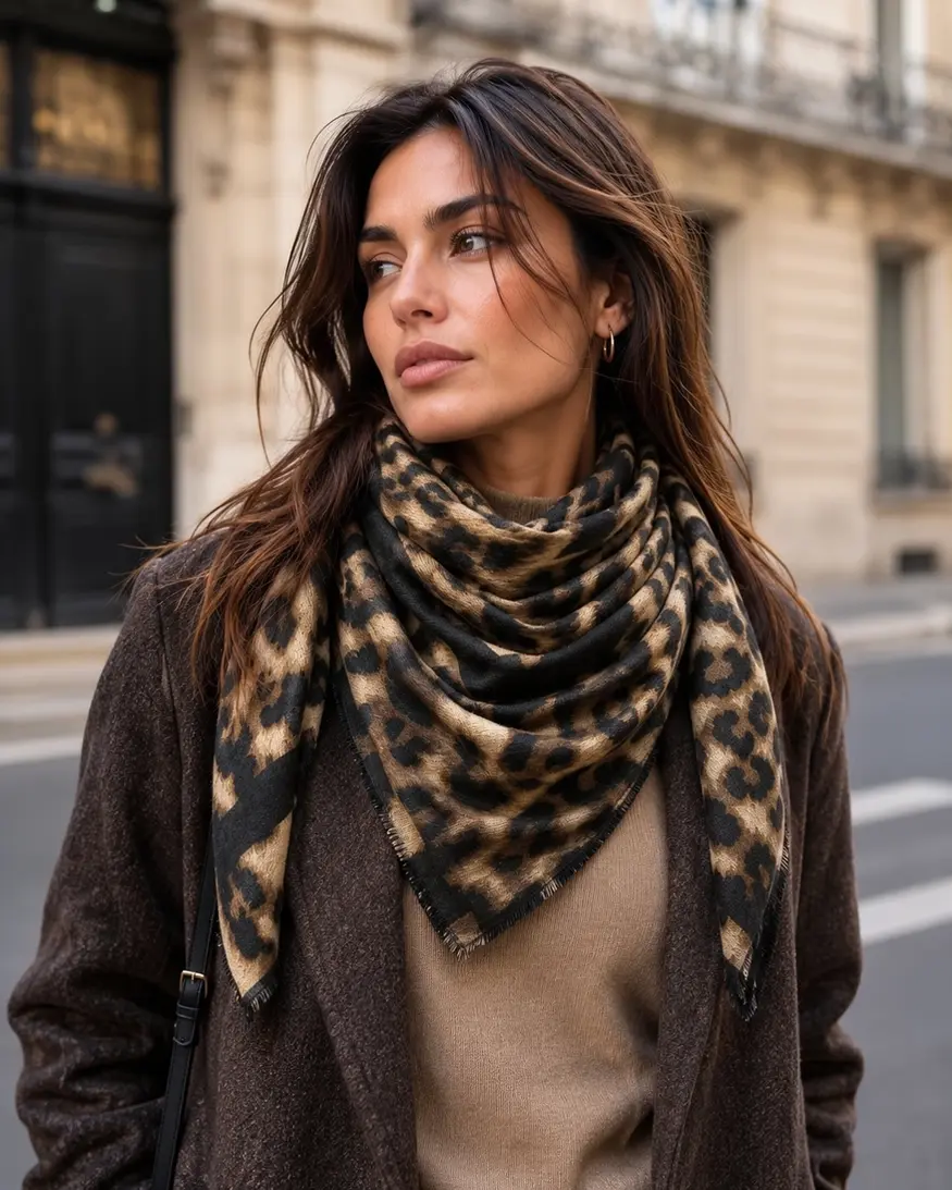 Leopard Print Scarf