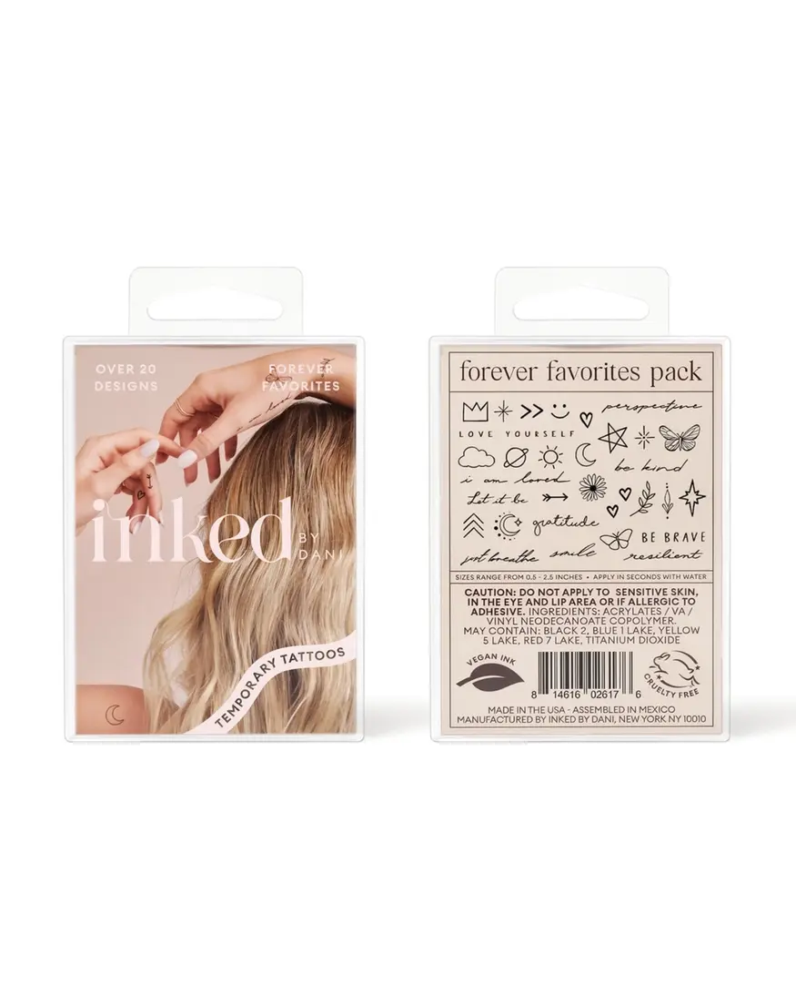 Inked By Dani Forever Favorites Temp Tattoo Pack