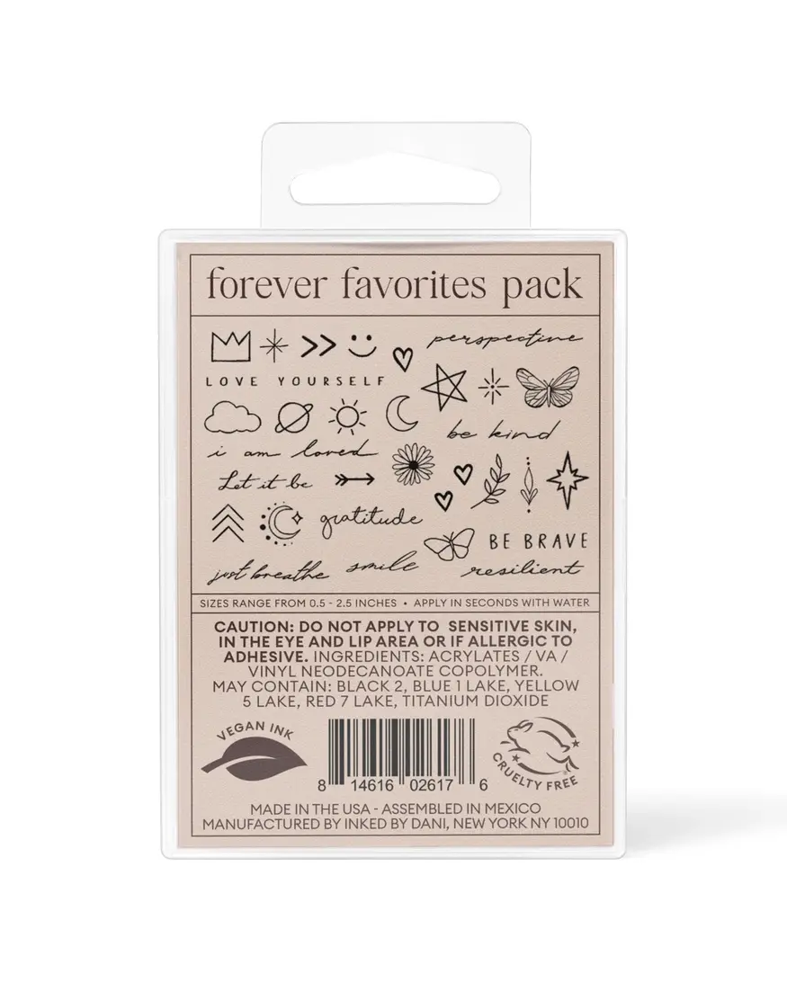 Inked By Dani Forever Favorites Temp Tattoo Pack