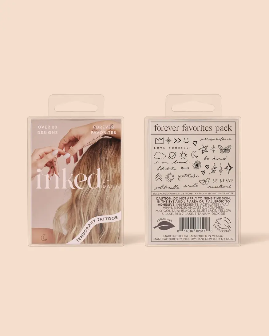 Inked By Dani Forever Favorites Temp Tattoo Pack