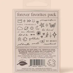 Inked By Dani Forever Favorites Temp Tattoo Pack