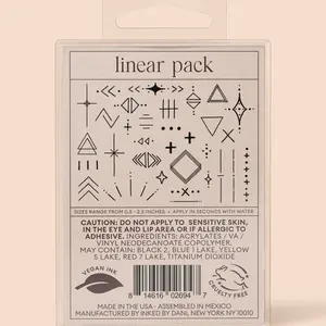 Inked By Dani Linear Temp Tattoo Pack
