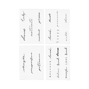 Inked By Dani Statement Temp Tattoo Pack
