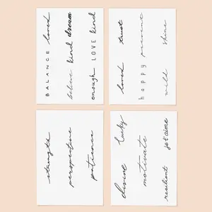 Inked By Dani Statement Temp Tattoo Pack