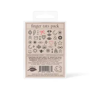 Inked By Dani Finger Tats Temp Tattoo Pack