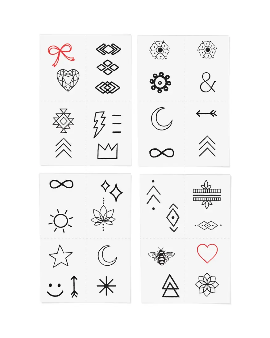 Inked By Dani Finger Tats Temp Tattoo Pack