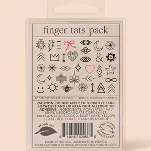 Inked By Dani Finger Tats Temp Tattoo Pack