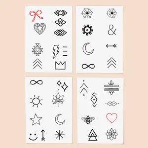 Inked By Dani Finger Tats Temp Tattoo Pack