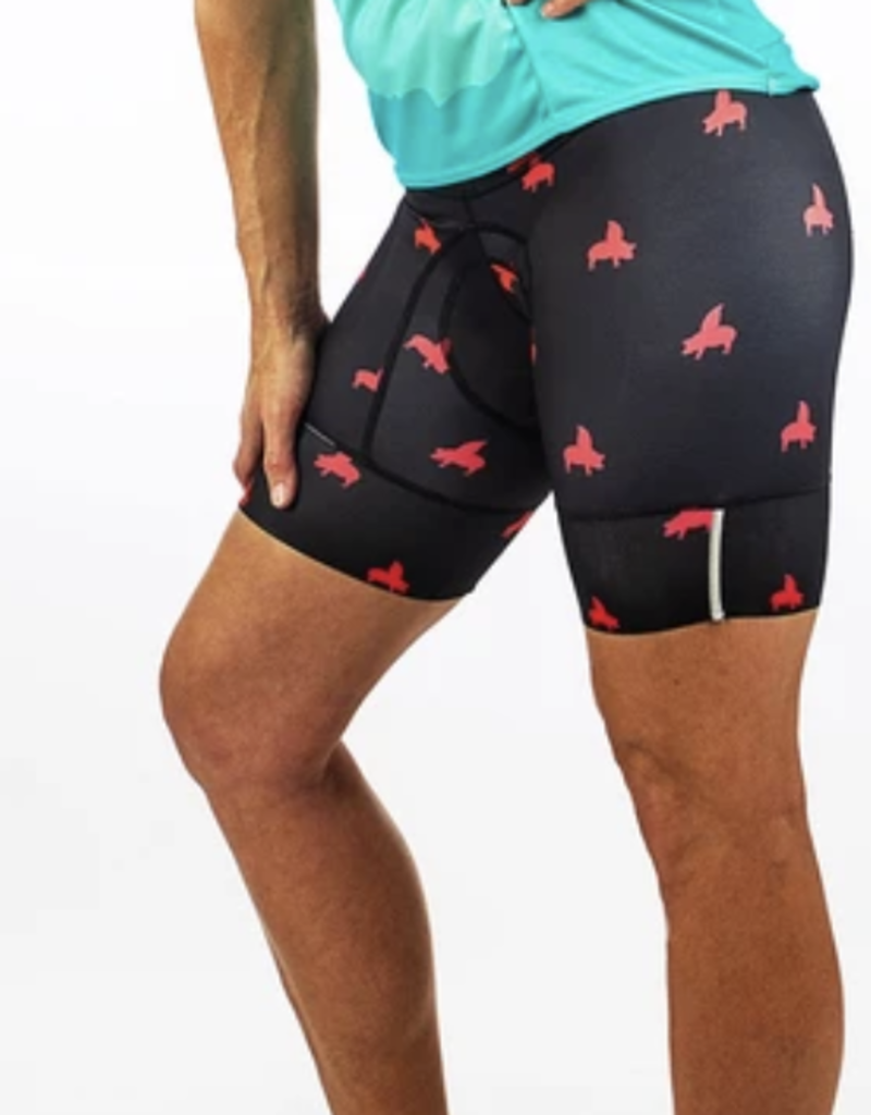 RESALE - Shebeest Pigs Can Fly Petunia Bike Short
