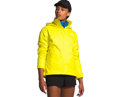 north face ladies yellow jacket