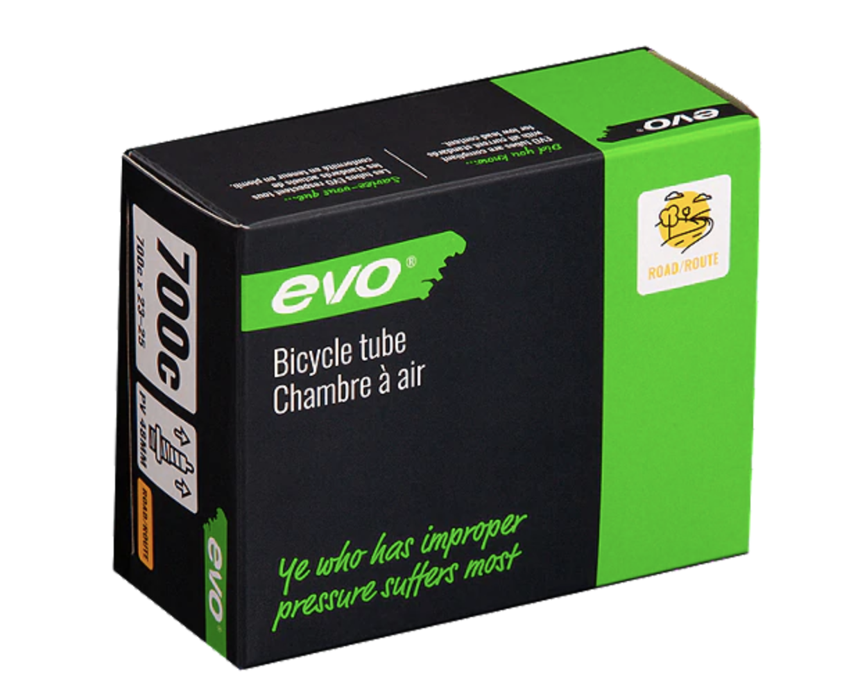 Evo Evo Road Tube Presta 48MM 700X18-25C Evo Evo Road Tube Presta 48MM 700X18-25C