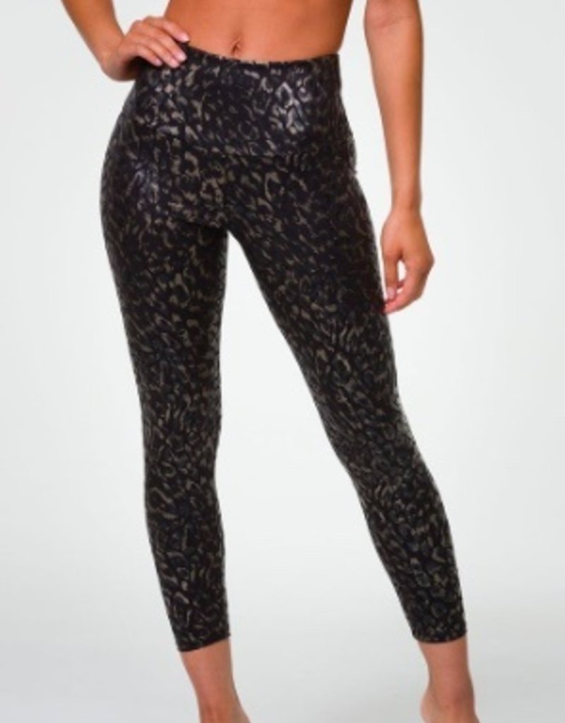 Onzie Onzie Foil Midi Leggings Regal Animal