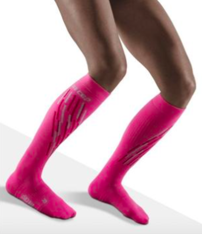 Ski Socks CEP Ultralight Women's Compression Socks, WP472, size 2 (II), Pink