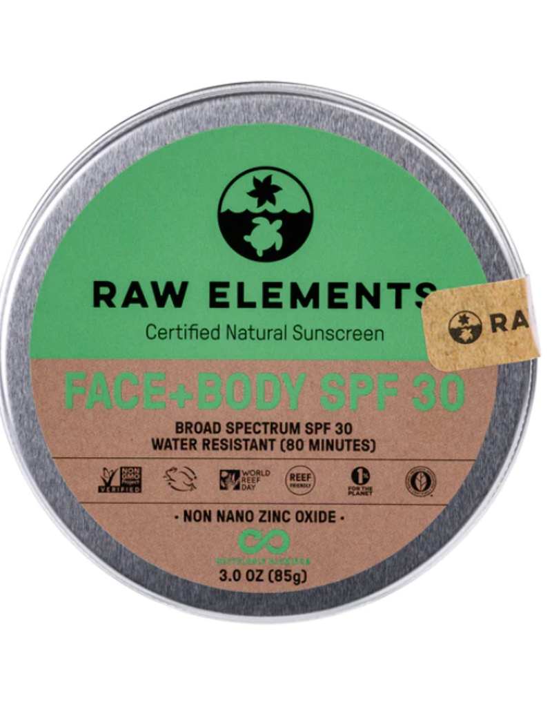 Raw Elements Raw Elements Face + Body Sunscreen TIN