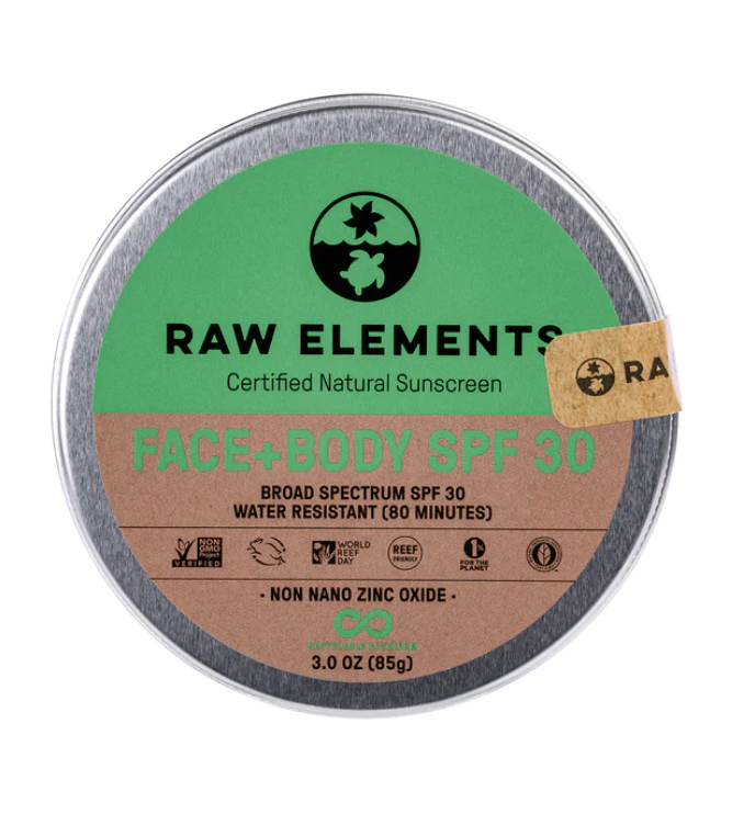 Raw Elements Face + Body Sunscreen TIN Tri It Multisport