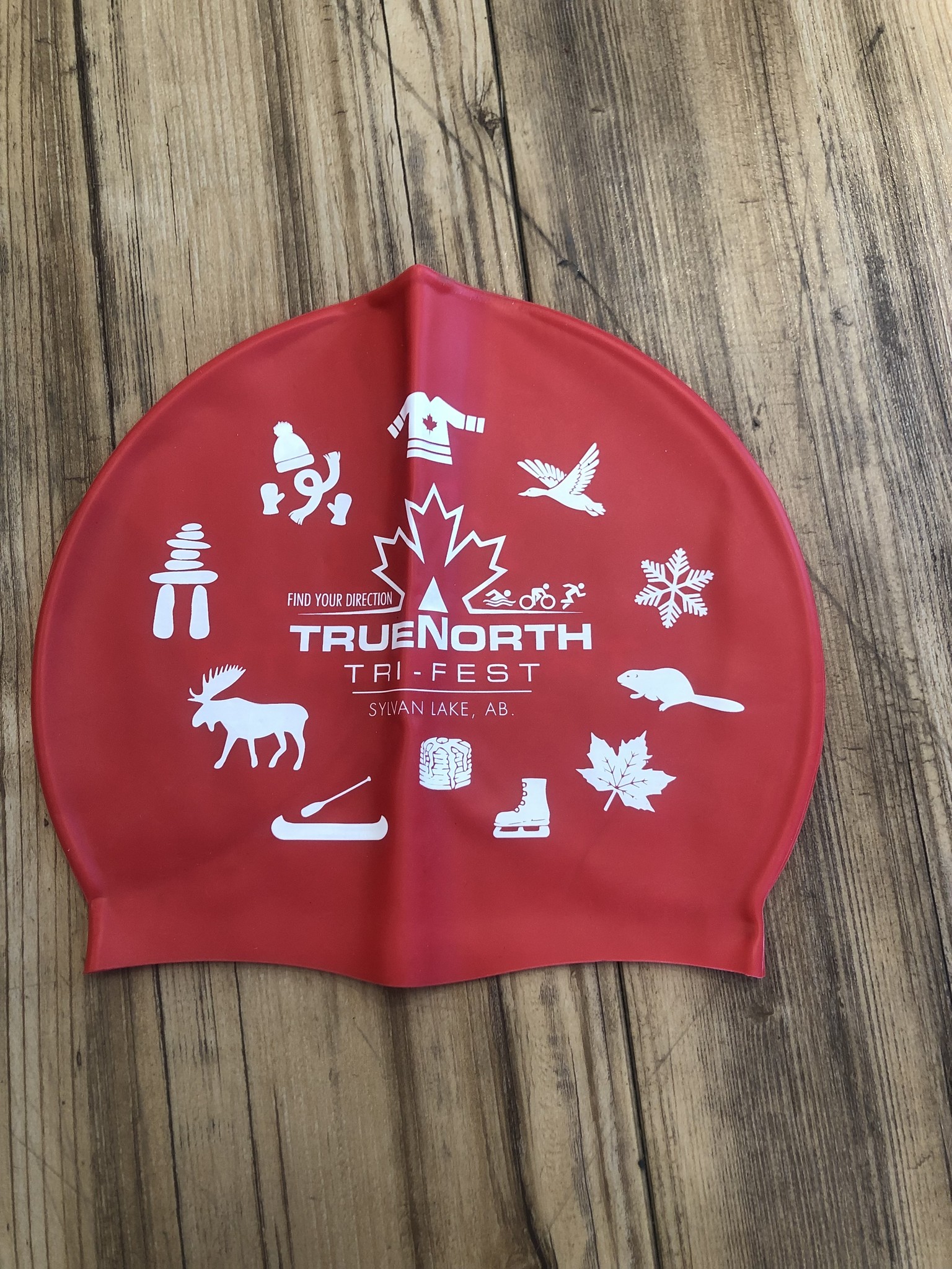 True North Tri Fest Swim Cap - Red True North Tri Fest Swim Cap - Red